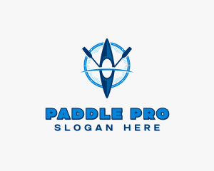 Kayak Paddle Fitness logo design