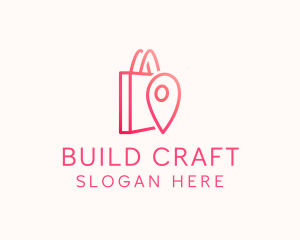 Bag Location Pin logo design