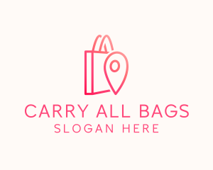Bag - Bag Location Pin logo design