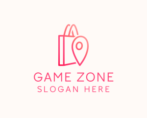 Bag Location Pin logo design