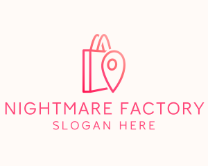 Bag Location Pin logo design