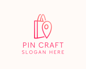Pin - Bag Location Pin logo design