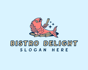 Fish Chips Fries logo design