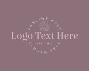 Feminine Flower Serif Wordmark  Logo