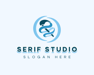 Creative Paintbrush Studio logo design