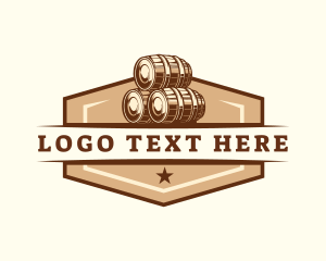 Wine Maker - Barrel Beer Brewery logo design