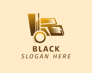 Trailer - Golden Moving Truck logo design