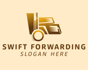 Golden Moving Truck logo design