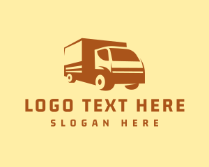 Distribution - Delivery Courier Truck logo design