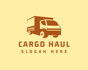 Delivery Courier Truck logo design