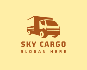 Delivery Courier Truck logo design