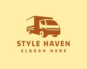 Trailer - Delivery Courier Truck logo design