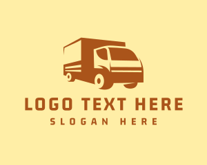 Delivery Courier Truck Logo