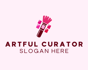 Makeup Palette Brush Cosmetics logo design