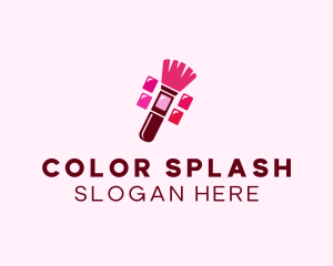 Makeup Palette Brush Cosmetics logo design