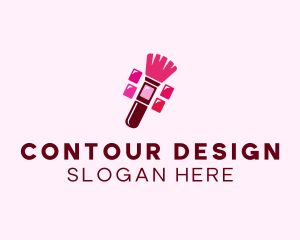 Makeup Palette Brush Cosmetics logo design