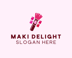 Makeup Palette Brush Cosmetics logo design