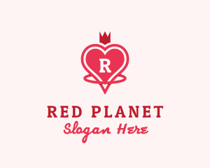 Royal Heart Love logo design