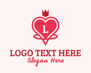 Glamour - Royal Heart Love logo design