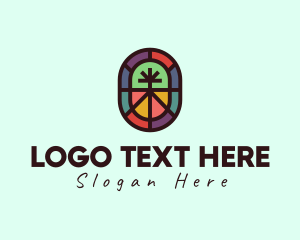 Stained Glass - Church Mosaic Glass logo design