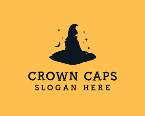 Headgear - Witch Hat Wizard logo design