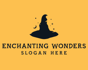 Magician - Witch Hat Wizard logo design