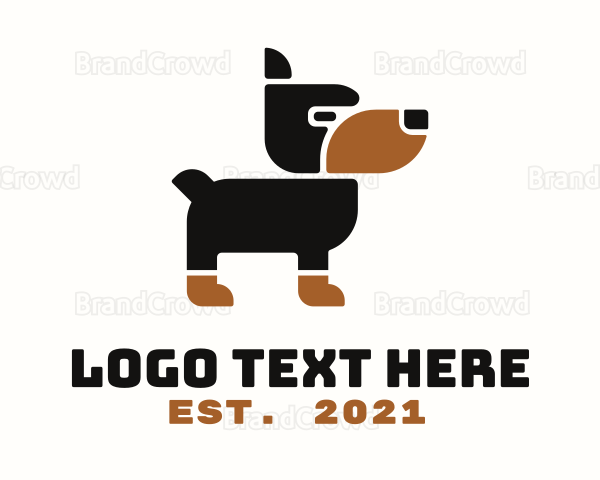Doberman Dog Veterinarian Logo
