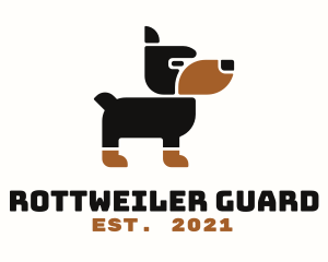 Rottweiler - Doberman Dog Veterinarian logo design