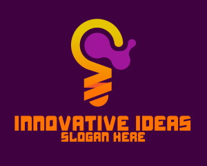Creativity - Tech Light Bulb logo design