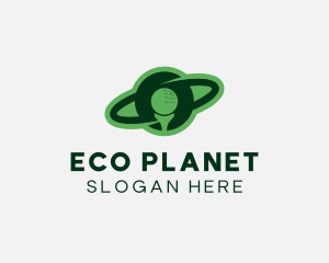 Golf Ball Planet Sports  logo design