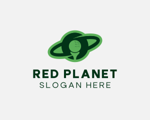 Golf Ball Planet Sports  logo design