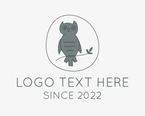 Minimalist - Owl Aviary Veterinary logo design