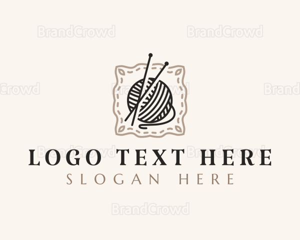 Knitting Craft Yarn Logo