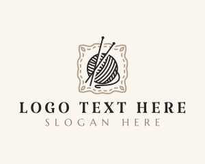 Knitting - Knitting Craft Yarn logo design