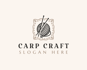 Knitting Craft Yarn logo design