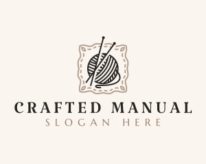 Knitting Craft Yarn logo design