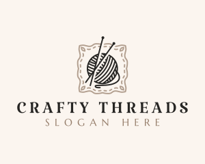 Knitting Craft Yarn logo design