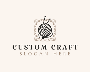 Knitting Craft Yarn logo design