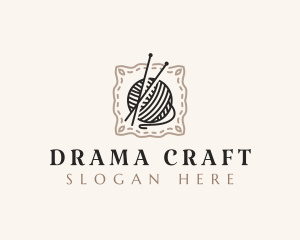 Knitting Craft Yarn logo design