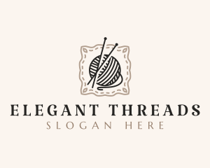 Knitting Craft Yarn logo design