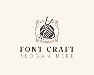 Knitting Craft Yarn logo design