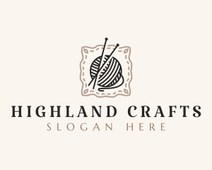 Knitting Craft Yarn logo design