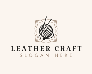 Knitting Craft Yarn logo design