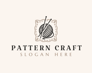 Knitting Craft Yarn logo design