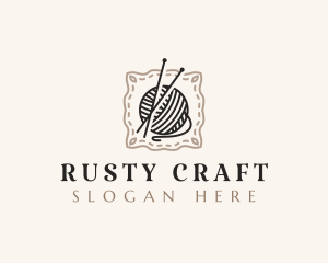 Knitting Craft Yarn logo design