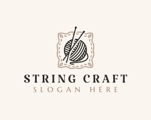 Knitting Craft Yarn logo design