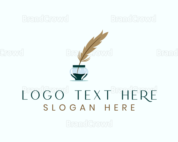 Ink Feather Writing Logo