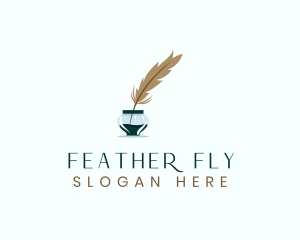 Ink Feather Writing logo design