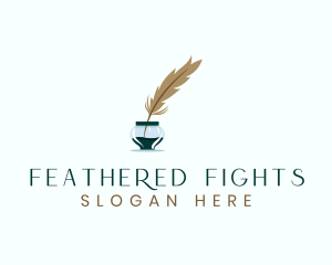 Ink Feather Writing logo design