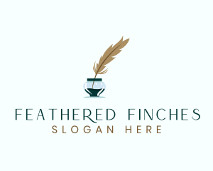 Ink Feather Writing logo design